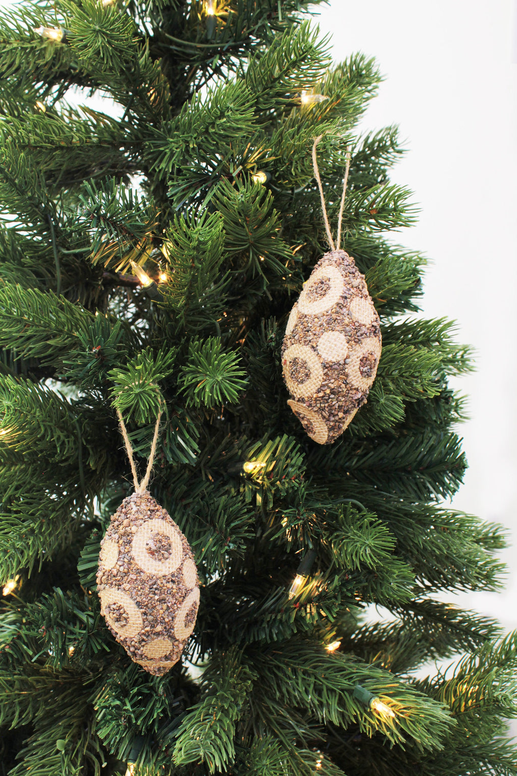 110 CM Polka Dots Olive Ornaments - Brown (3 PCS)