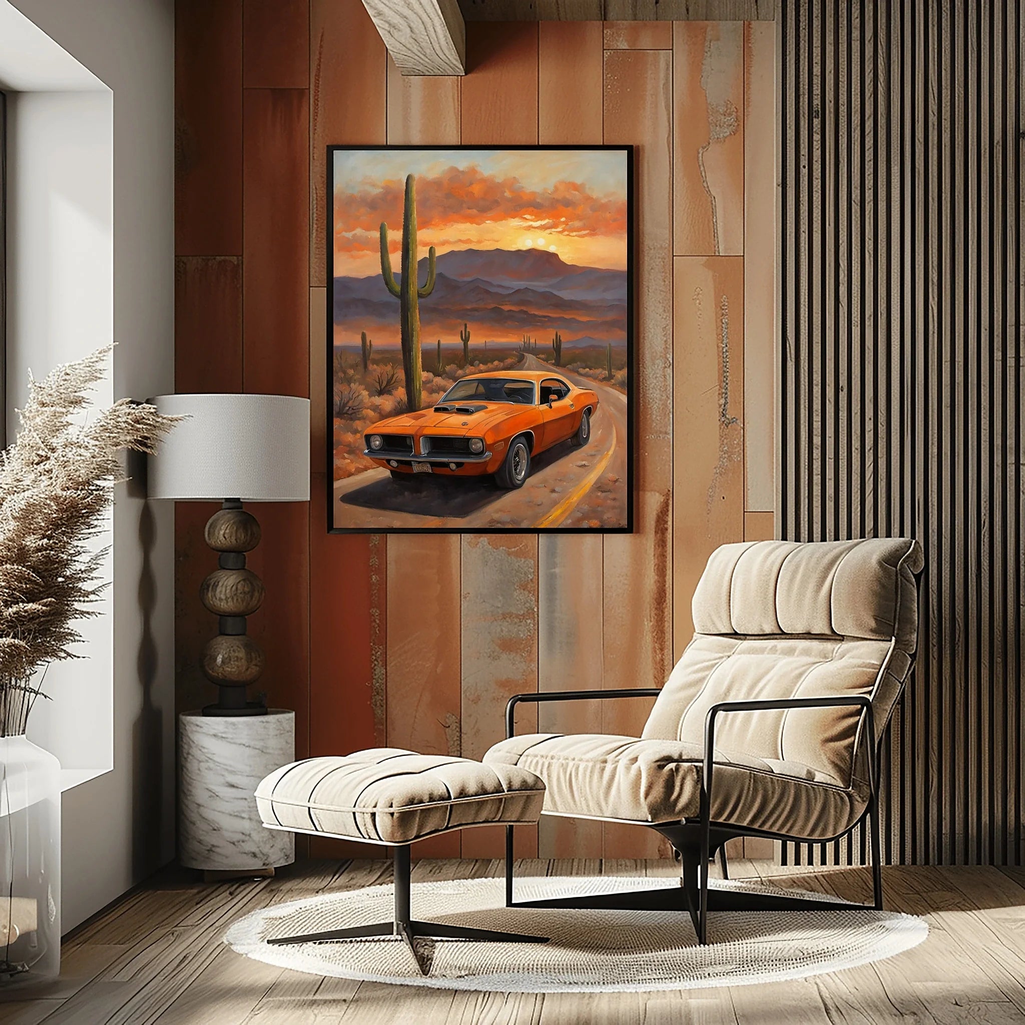 1970 Cuda High-Impact Era - Desert Edition | Poster Canvas