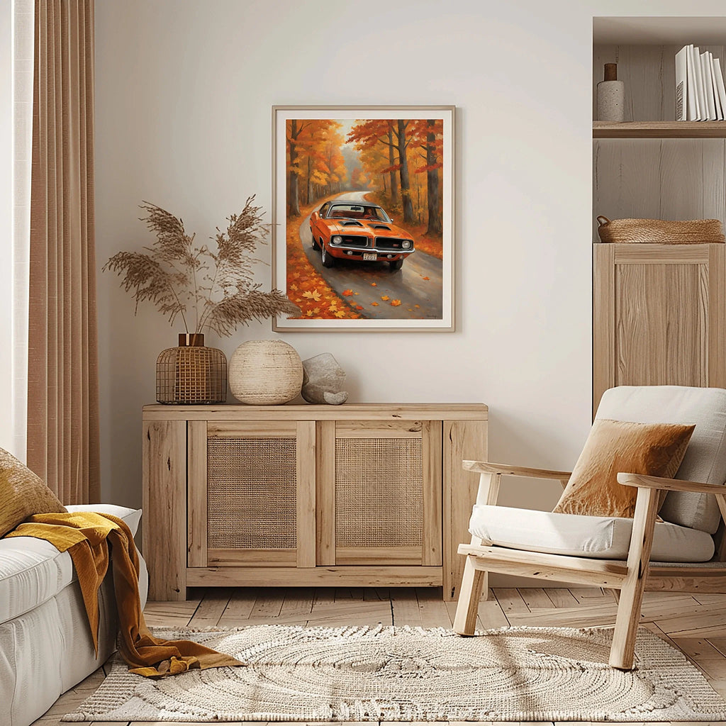 1970 Cuda High-Impact Era - Forest Edition | Poster Canvas