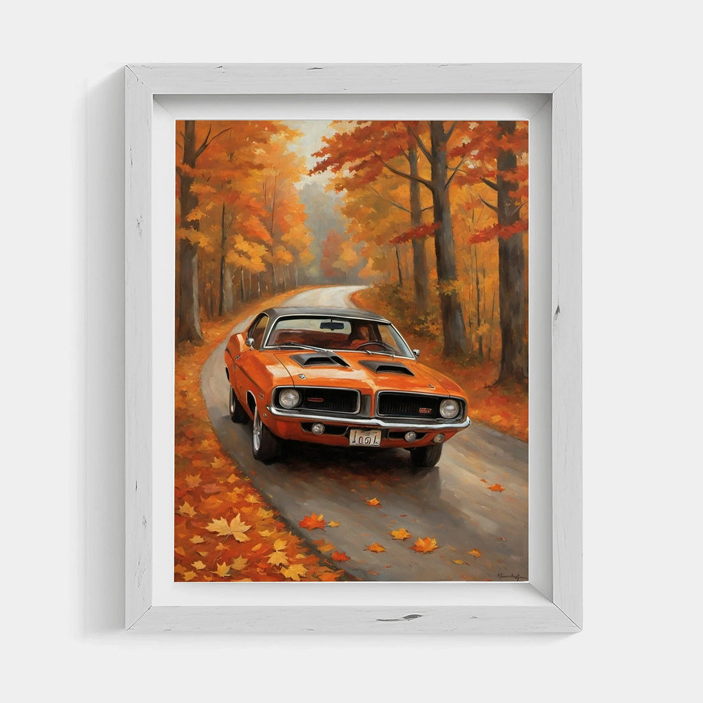 1970 Cuda High-Impact Era - Forest Edition | Poster Canvas