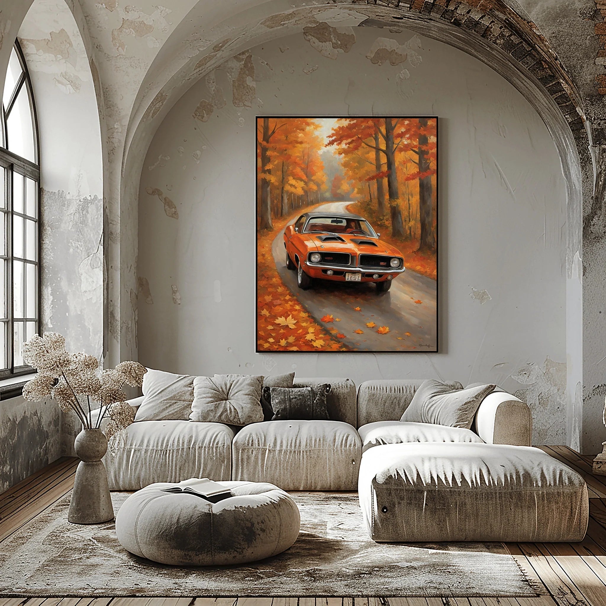 1970 Cuda High-Impact Era - Forest Edition | Poster Canvas