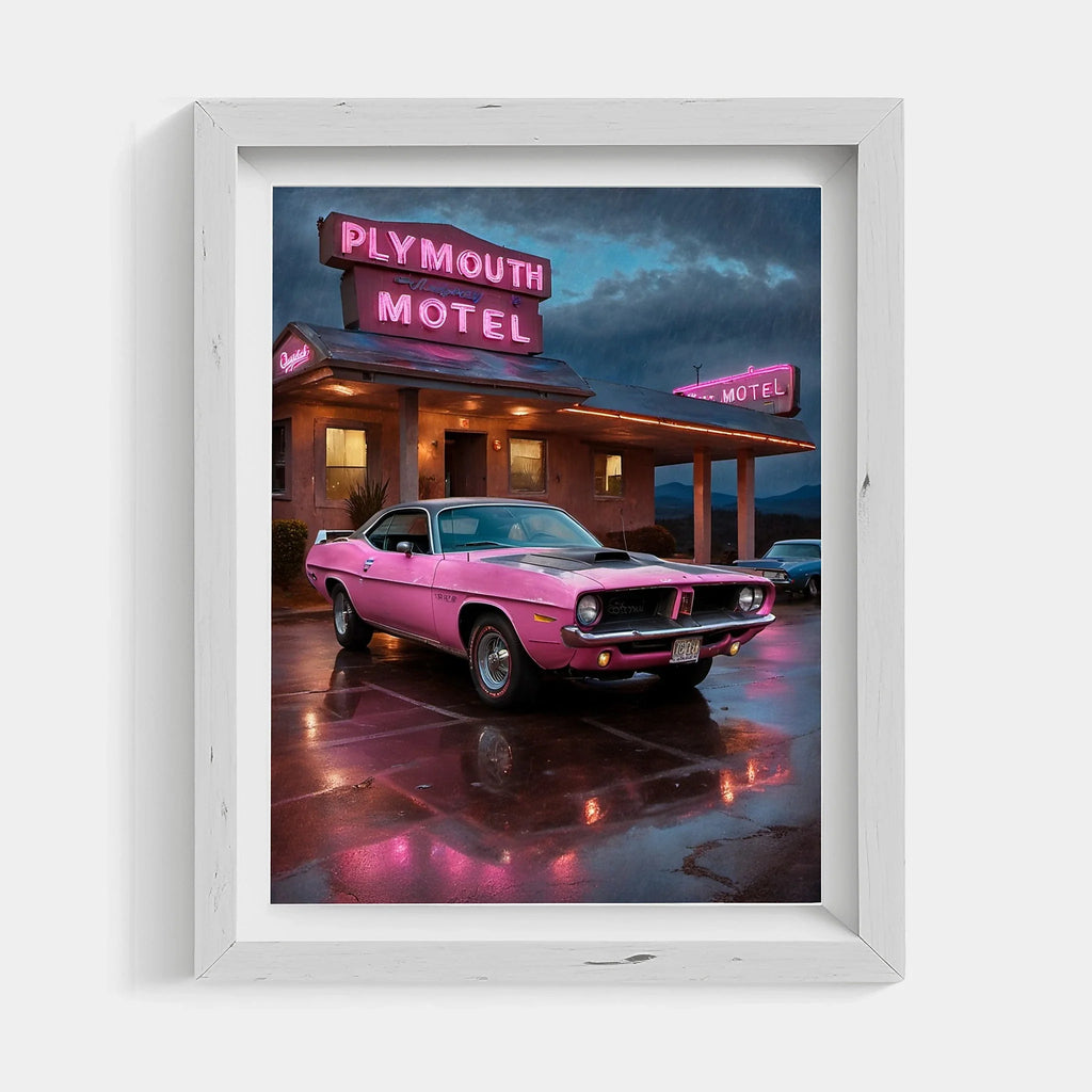 1970 Cuda High-Impact Era - Vintage Hotel Edition | Poster Canvas