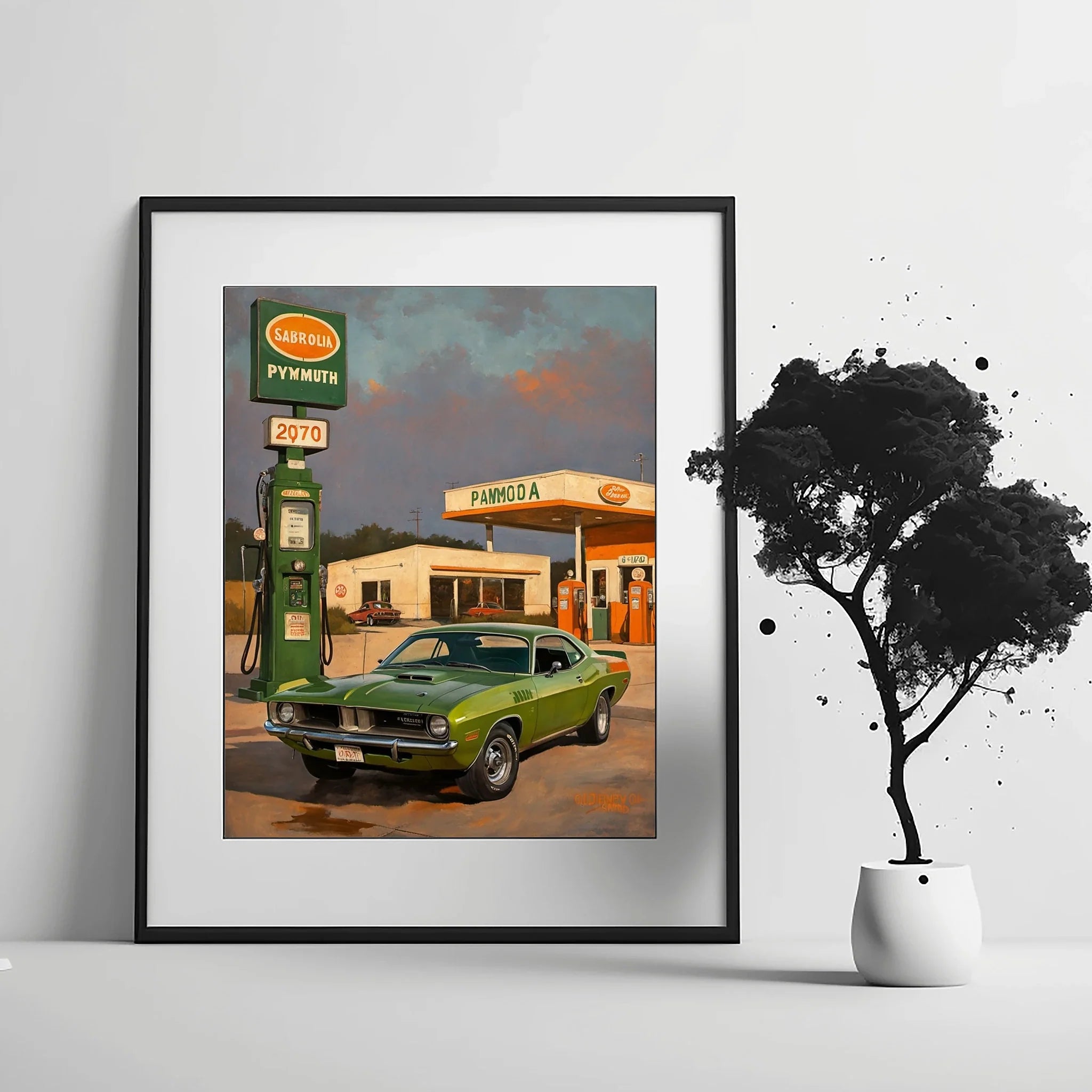 1970 Cuda High-Impact Era - Vintage Station Edition | Poster Canvas