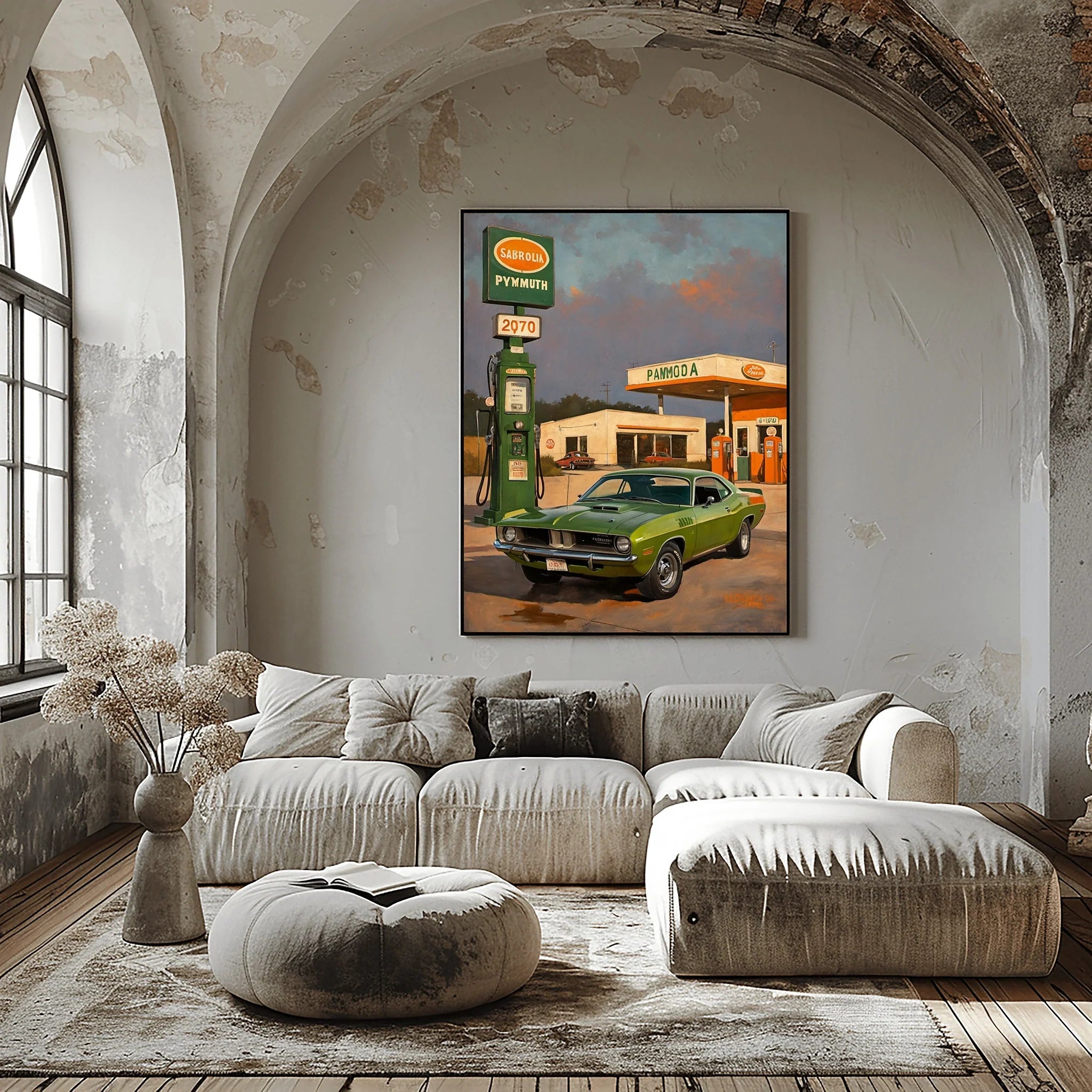 1970 Cuda High-Impact Era - Vintage Station Edition | Poster Canvas
