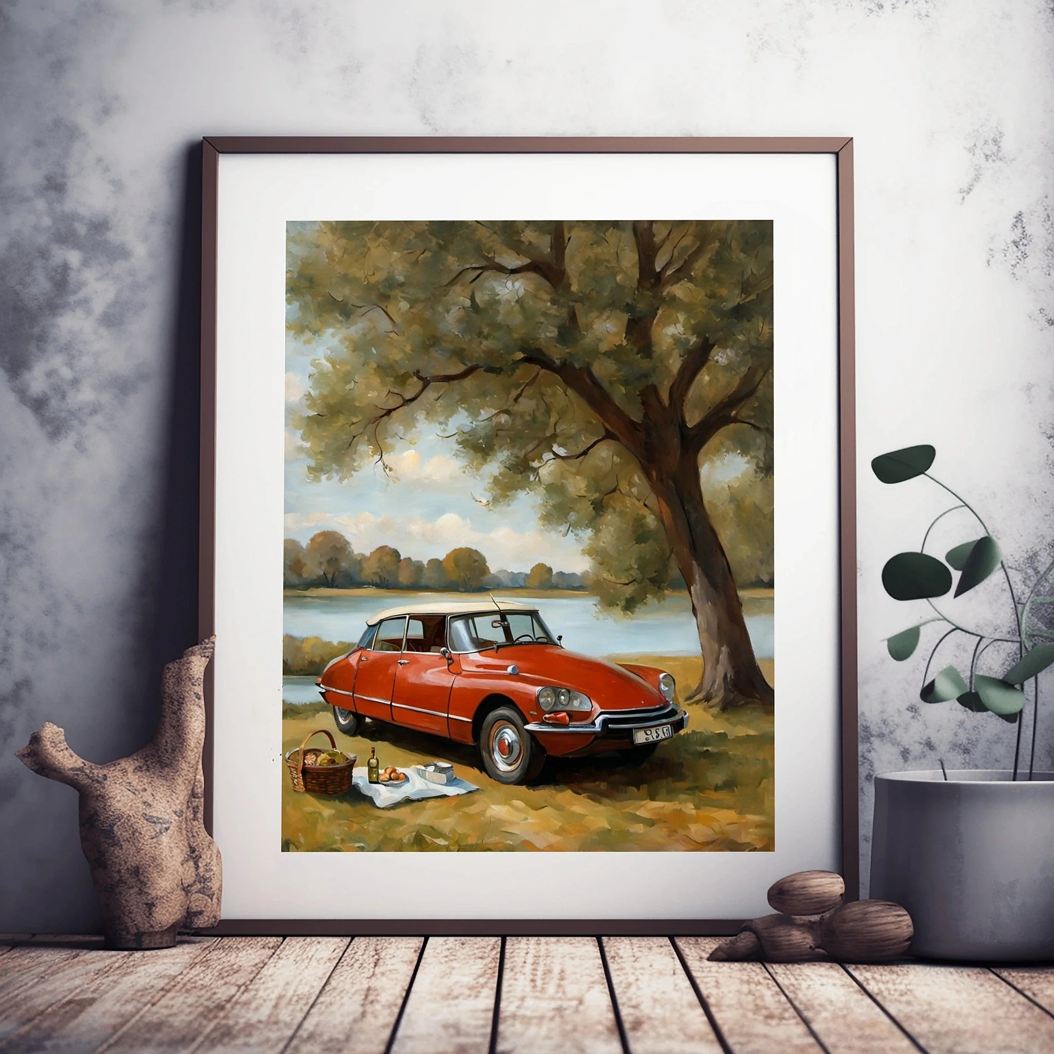 1970 French Hydropneumatic Art - Lakeside Edition | Poster & Canvas