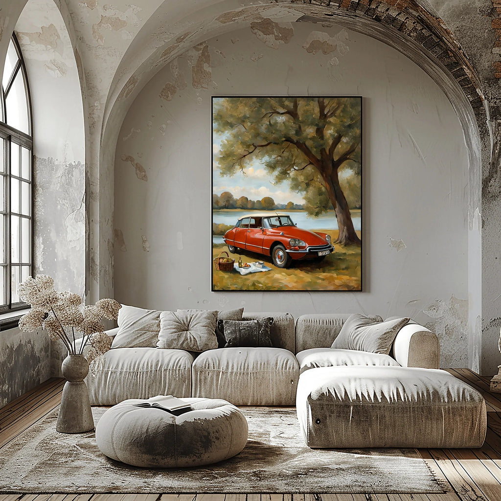 1970 French Hydropneumatic Art - Lakeside Edition | Poster & Canvas