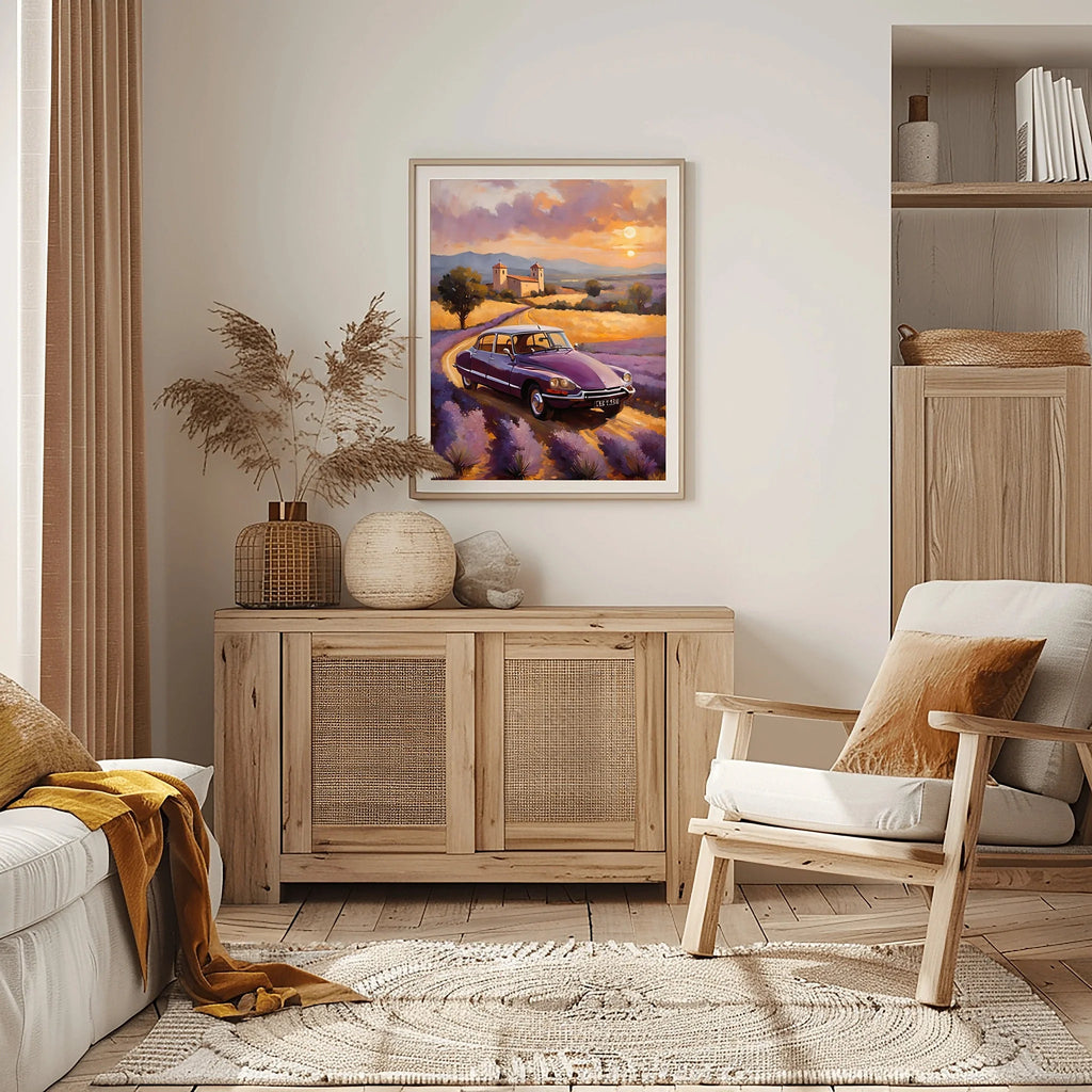 1970 French Hydropneumatic Art - Lavender Edition | Poster & Canvas