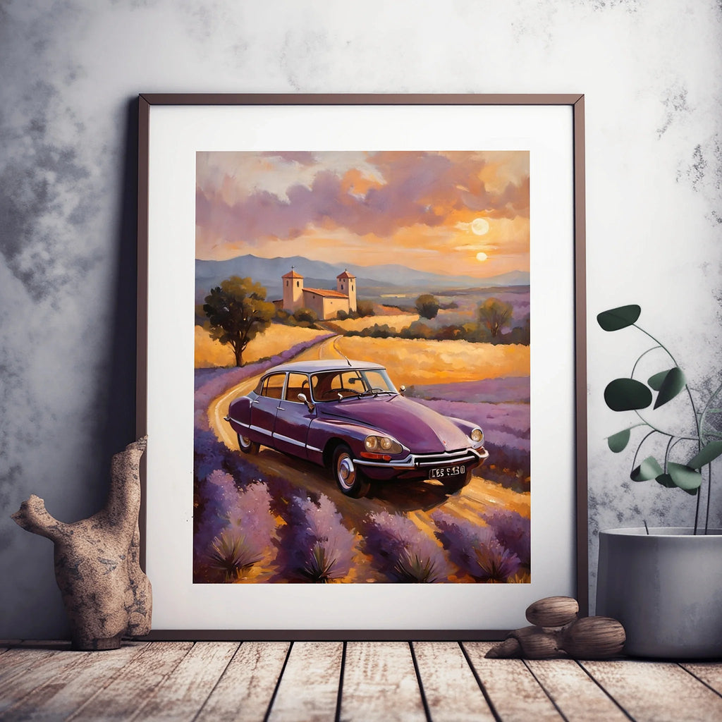 1970 French Hydropneumatic Art - Lavender Edition | Poster & Canvas