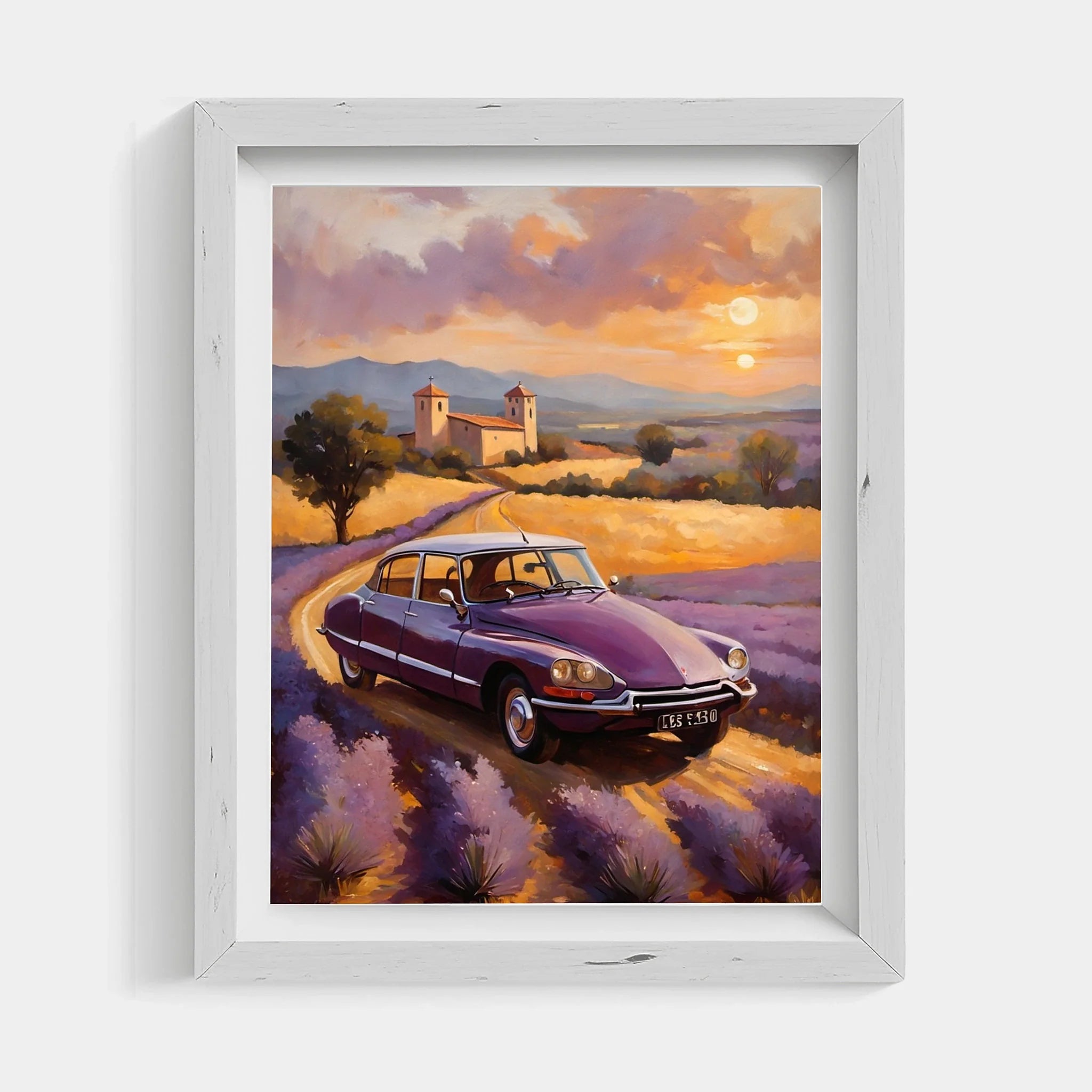 1970 French Hydropneumatic Art - Lavender Edition | Poster & Canvas