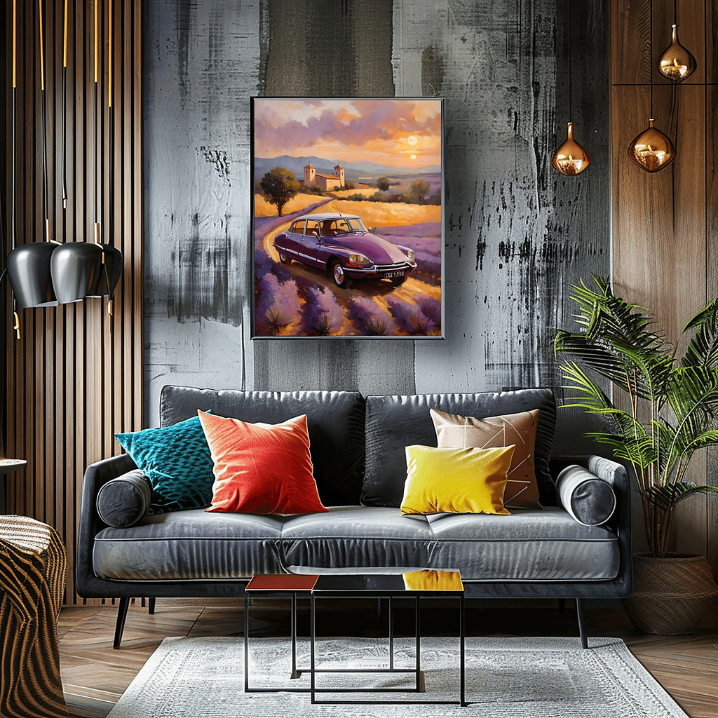 1970 French Hydropneumatic Art - Lavender Edition | Poster & Canvas