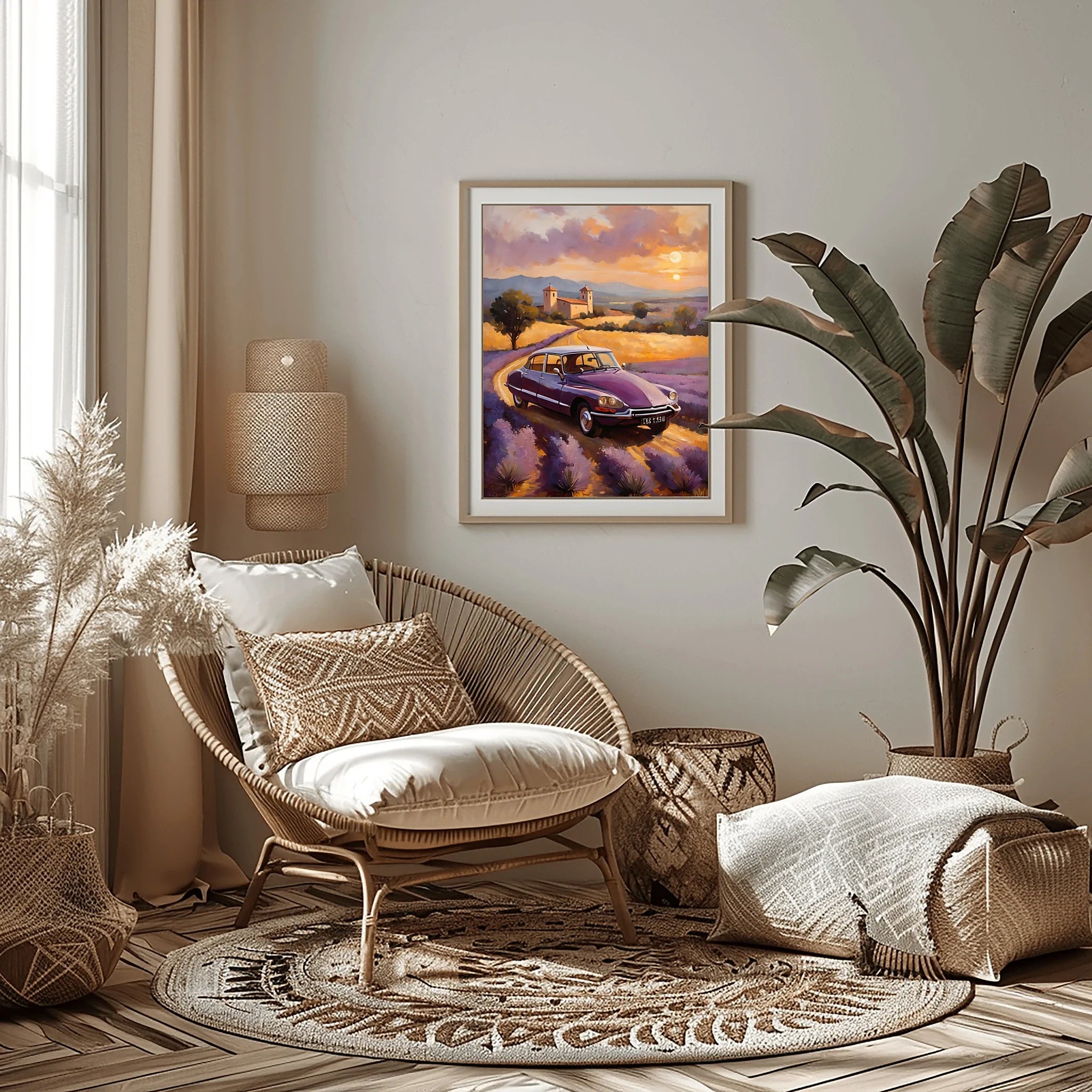 1970 French Hydropneumatic Art - Lavender Edition | Poster & Canvas