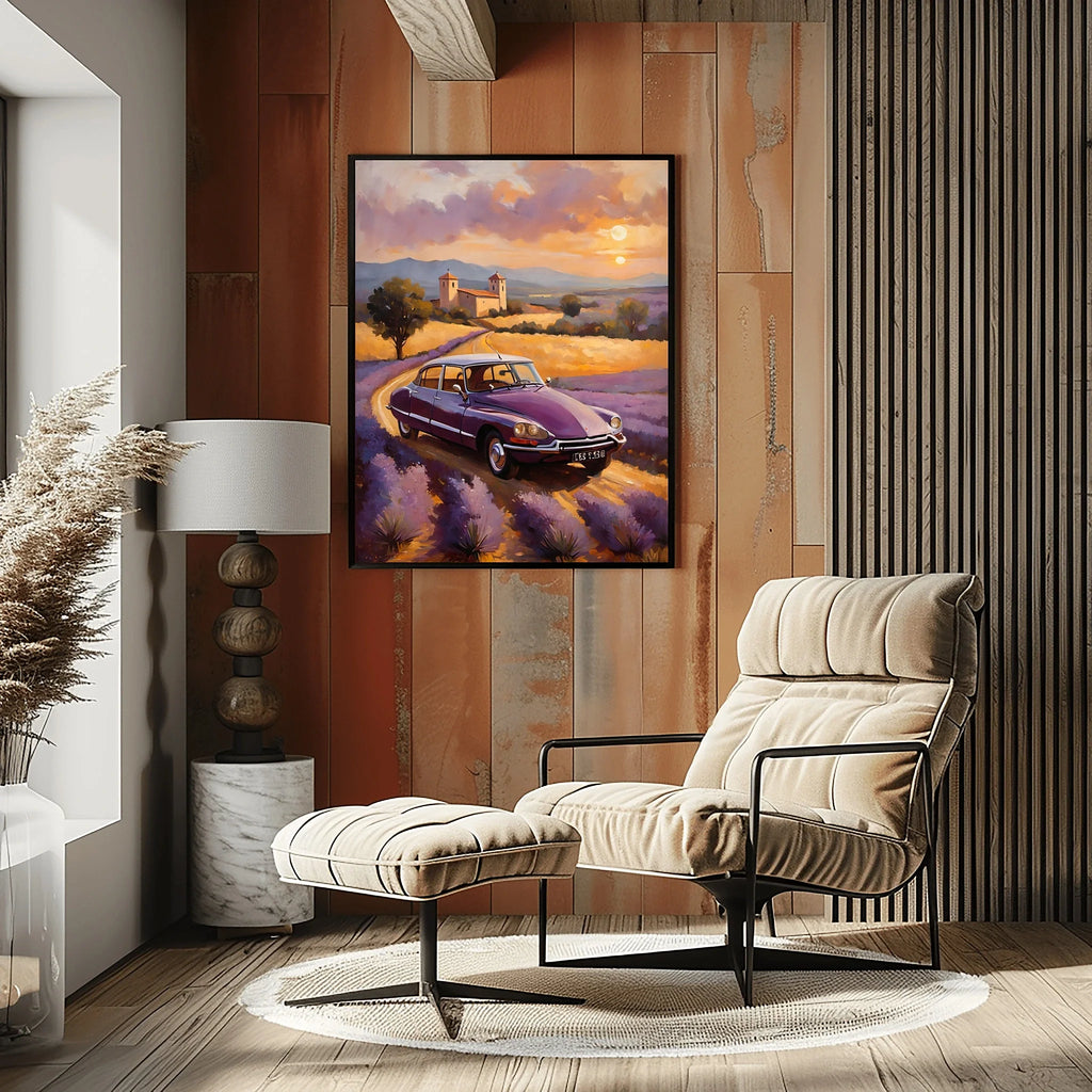 1970 French Hydropneumatic Art - Lavender Edition | Poster & Canvas