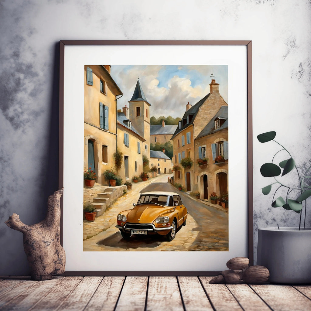 1970 French Hydropneumatic Art - Village Edition | Poster & Canvas