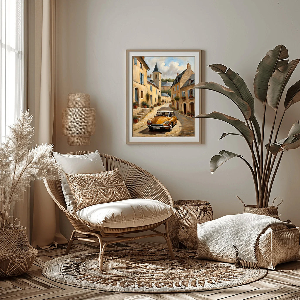 1970 French Hydropneumatic Art - Village Edition | Poster & Canvas