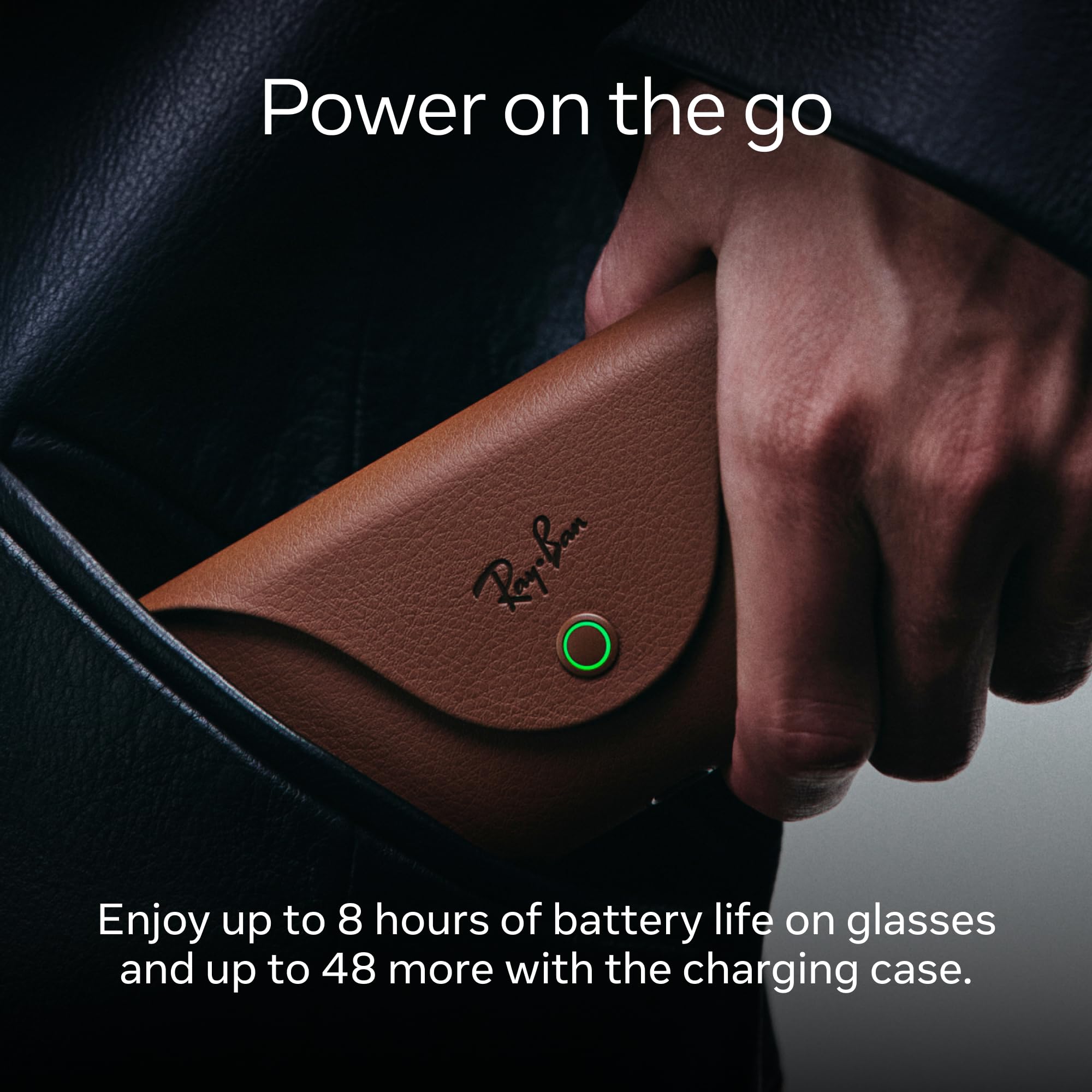 Ray-Ban Meta Skyler (Gen 2) with Meta AI, photo and video capture, longer battery life - Shiny Transparent Peach, Transitions® Brown Lenses