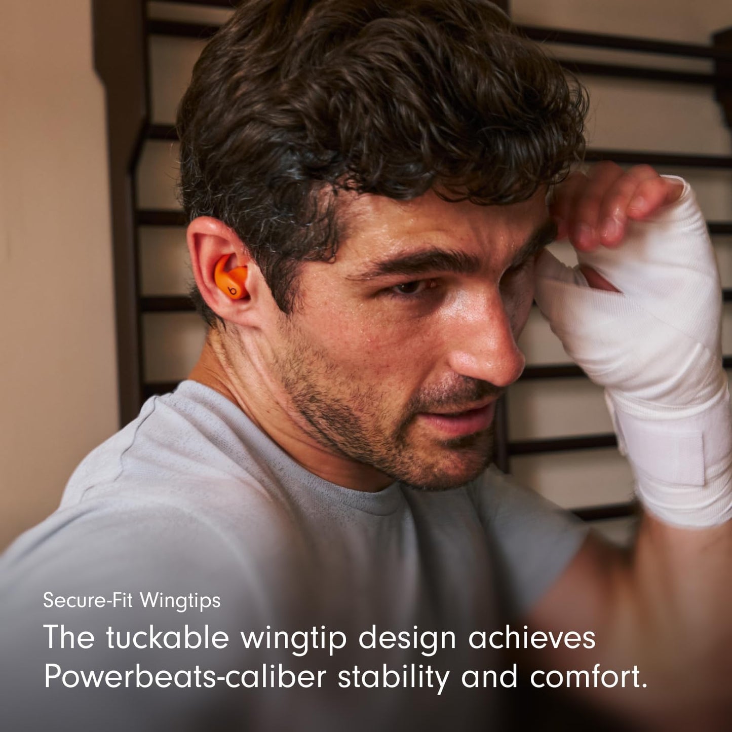 Beats Powerbeats Fit - Wireless Noise Cancelling Workout Earbuds with Secure-Fit Wingtips, Up to 30-Hour Battery Life, Sweat & Water Resistant, Apple & Android Compatible - Gravel Gray