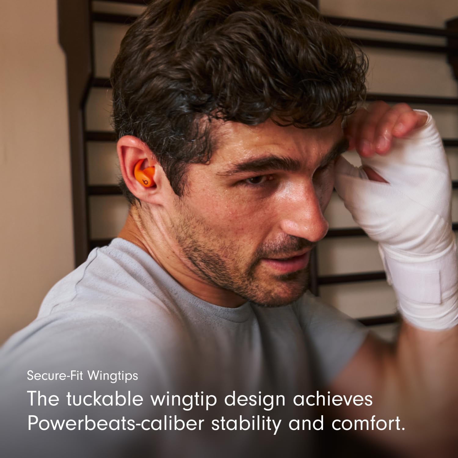 Beats Powerbeats Fit - Wireless Noise Cancelling Workout Earbuds with Secure-Fit Wingtips, Up to 30-Hour Battery Life, Sweat & Water Resistant, Apple & Android Compatible - Gravel Gray