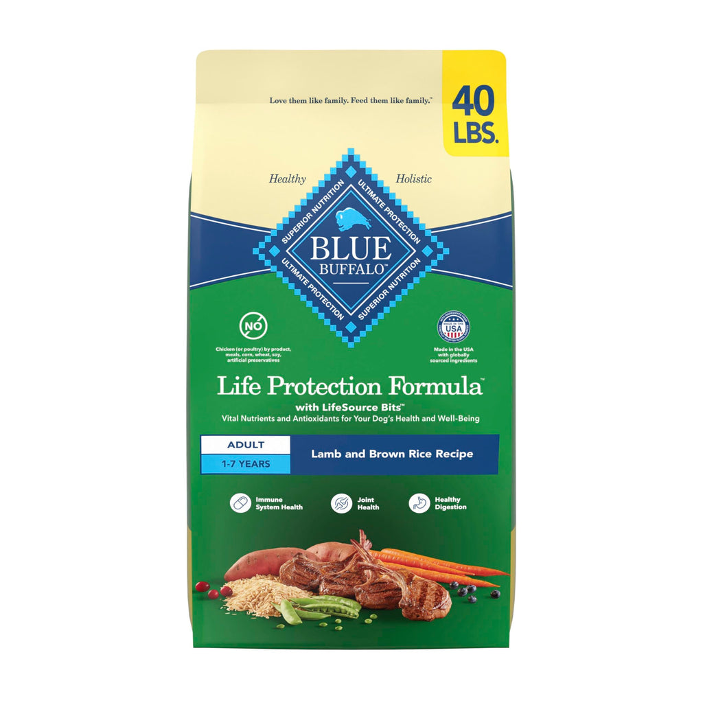 Blue Buffalo Life Protection Formula Adult Dry Dog Food, Helps Build and Maintain Strong Muscles, Made with Natural Ingredients, Beef & Brown Rice Recipe, 30-lb Bag