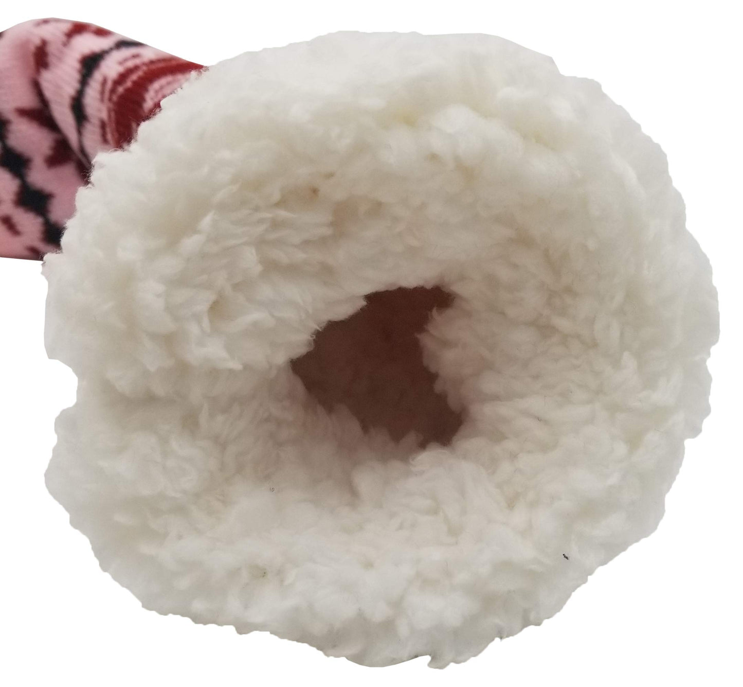 Winterlace Fuzzy Fluffy Slipper Socks, 3 Pairs Womens Sherpa Non Slip Plush Comfy Cozy Cabin Sock