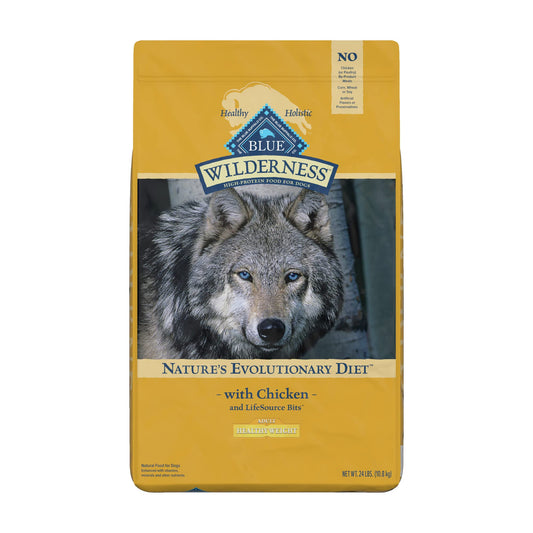 Blue Buffalo Life Protection Formula Healthy Weight Adult Dry Dog Food, Supports an Ideal Weight, Made with Natural Ingredients, Chicken & Brown Rice Recipe, 5-lb Bag