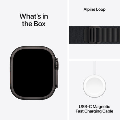 Apple Watch Ultra 3 [GPS + Cellular 49mm] Running & Multisport Smartwatch w/Rugged Titanium Case w/Natural Titanium Milanese Loop - L. Satellite Communications, Advanced Health & Fitness Tracking