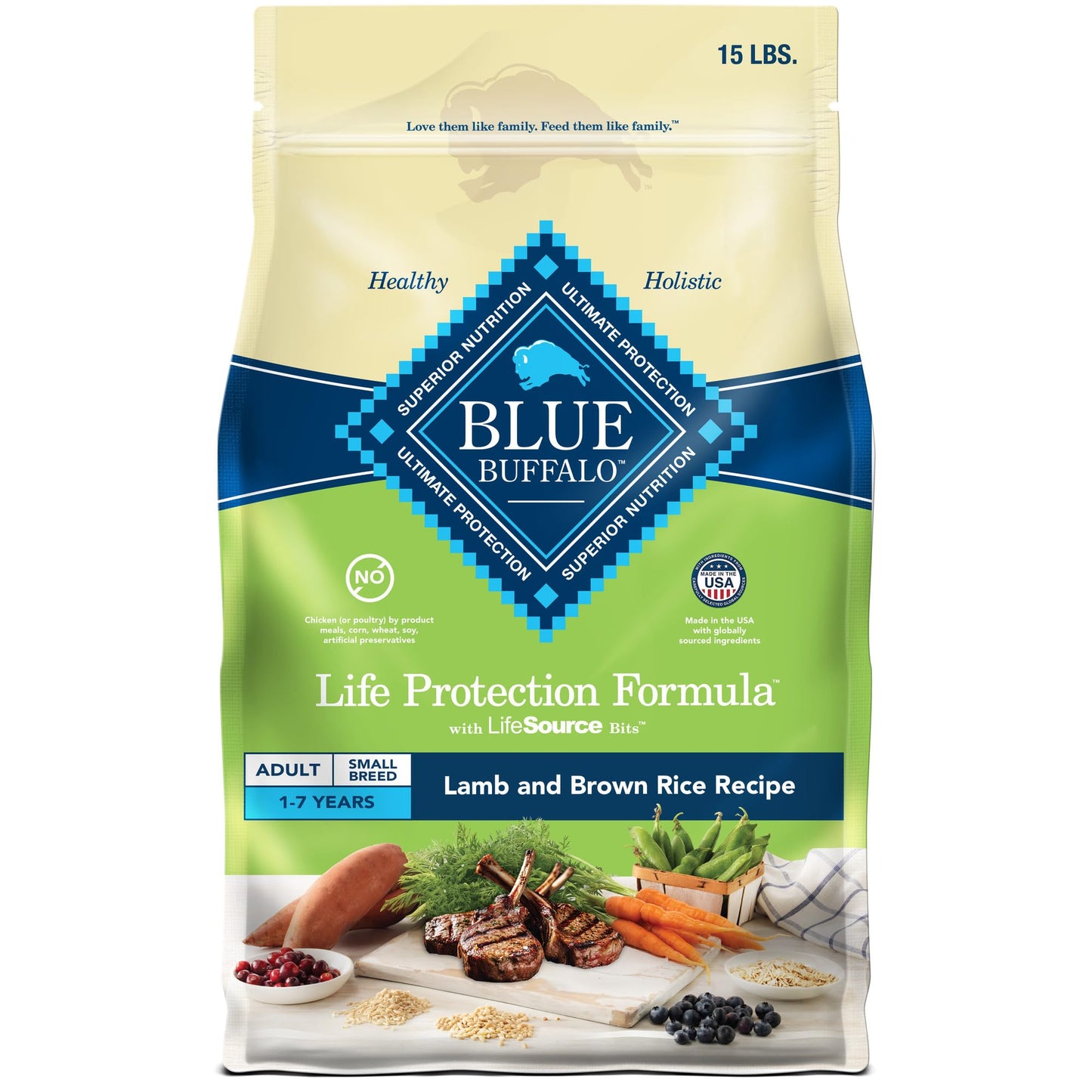 Blue Buffalo Life Protection Formula Healthy Weight Adult Dry Dog Food, Supports an Ideal Weight, Made with Natural Ingredients, Chicken & Brown Rice Recipe, 5-lb Bag