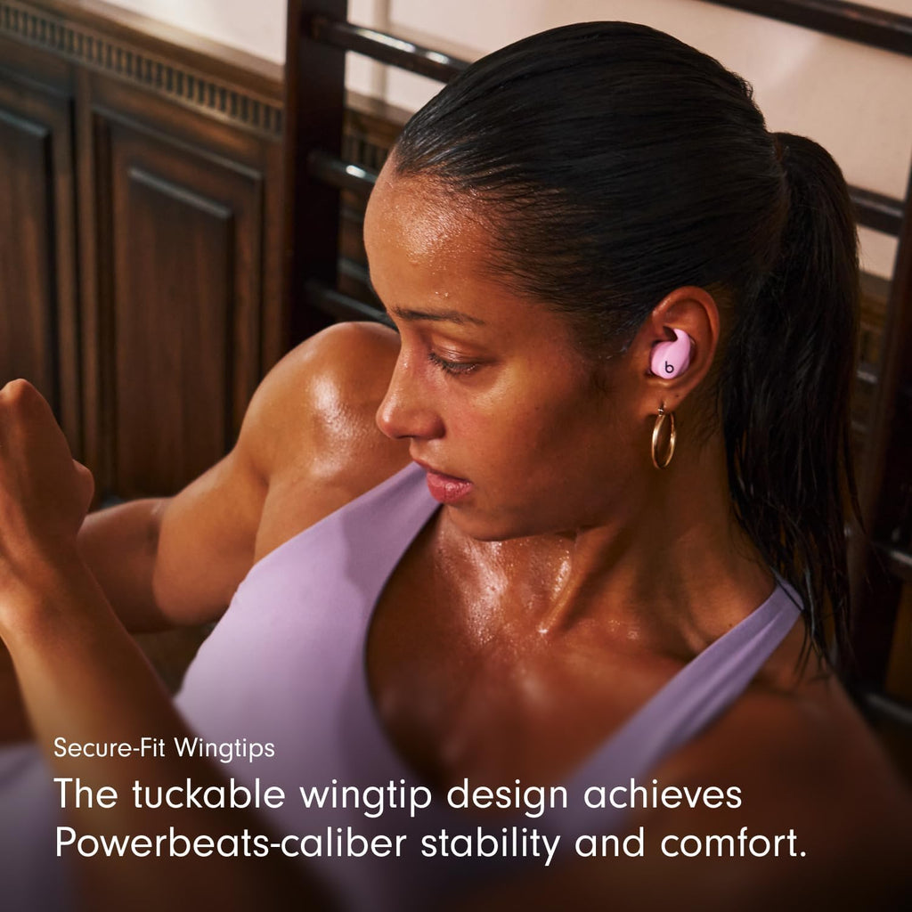 Beats Powerbeats Fit - Wireless Noise Cancelling Workout Earbuds with Secure-Fit Wingtips, Up to 30-Hour Battery Life, Sweat & Water Resistant, Apple & Android Compatible - Gravel Gray
