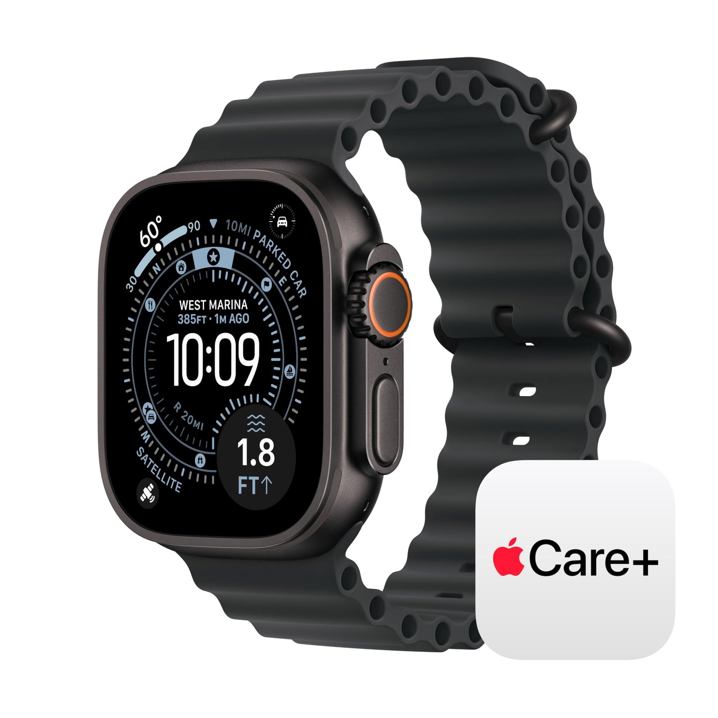 Apple Watch Ultra 3 [GPS + Cellular 49mm] Running & Multisport Smartwatch w/Rugged Titanium Case w/Natural Titanium Milanese Loop - L. Satellite Communications, Advanced Health & Fitness Tracking