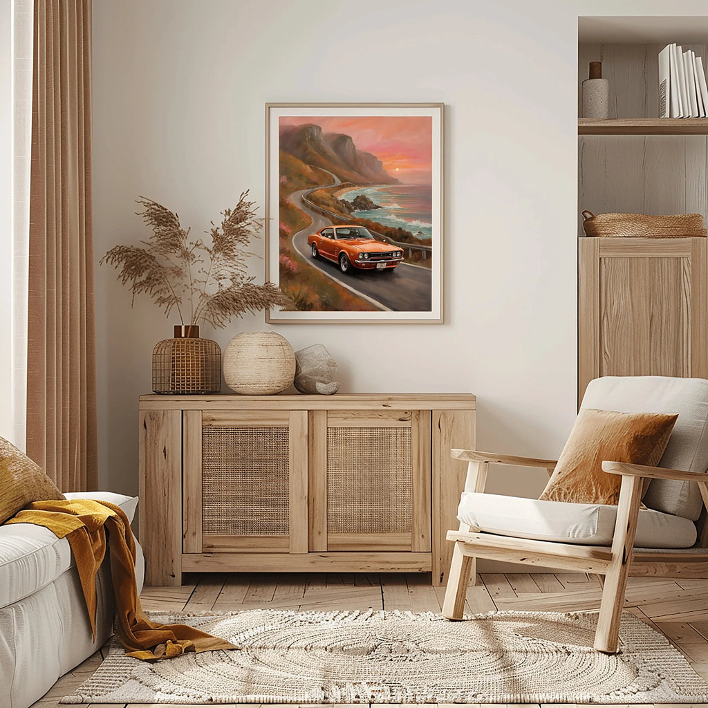 1971 Hakosuka GTR Legend - Beach Edition | Poster Canvas