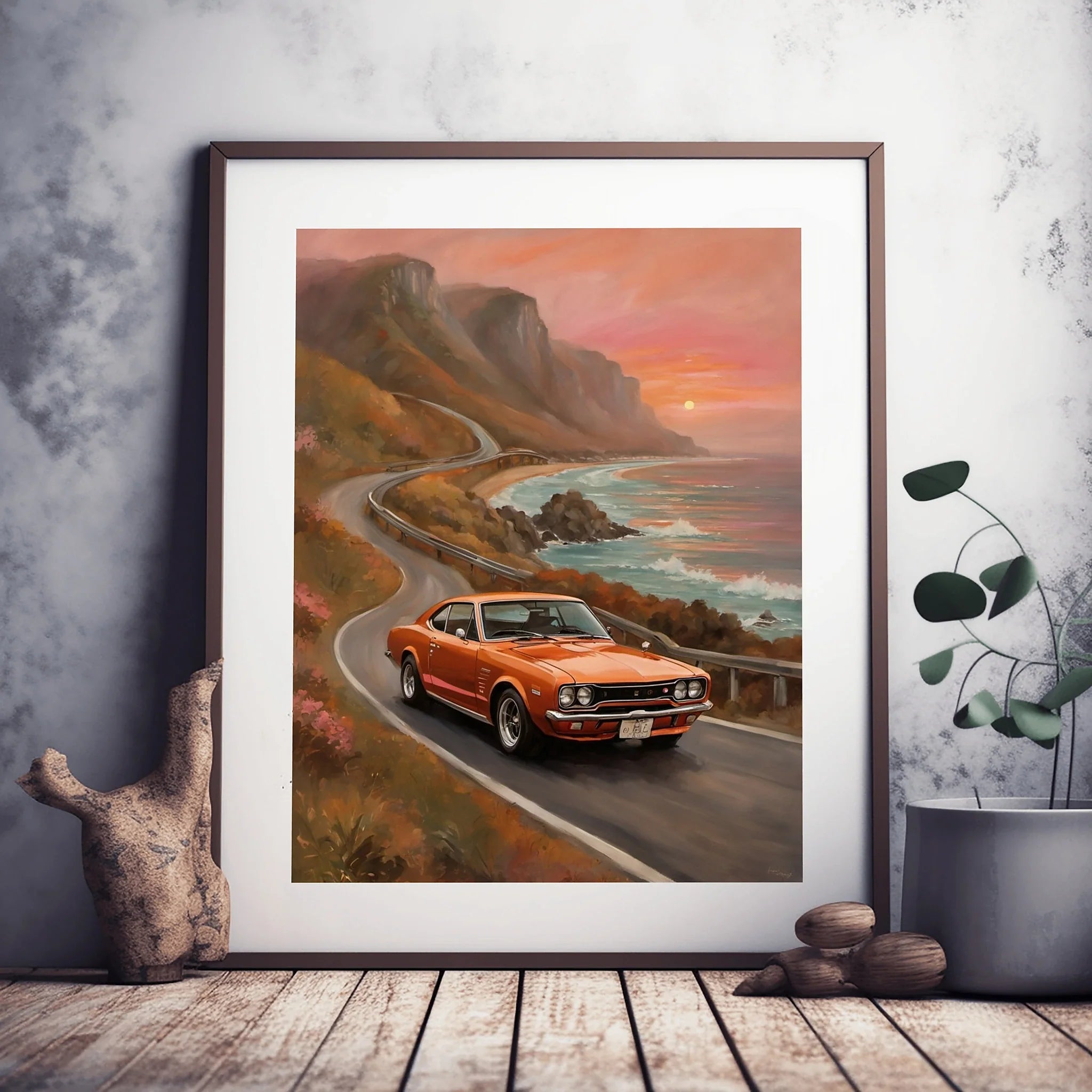1971 Hakosuka GTR Legend - Beach Edition | Poster Canvas