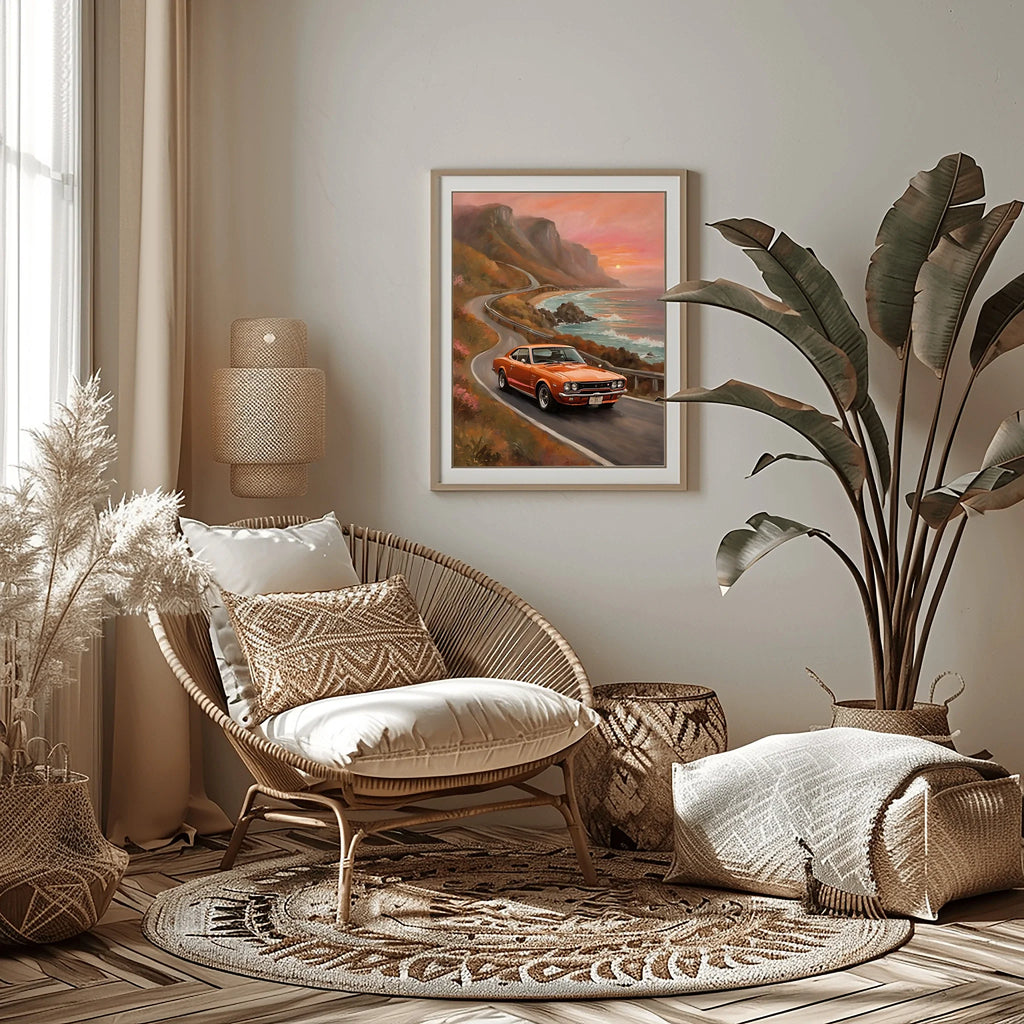 1971 Hakosuka GTR Legend - Beach Edition | Poster Canvas