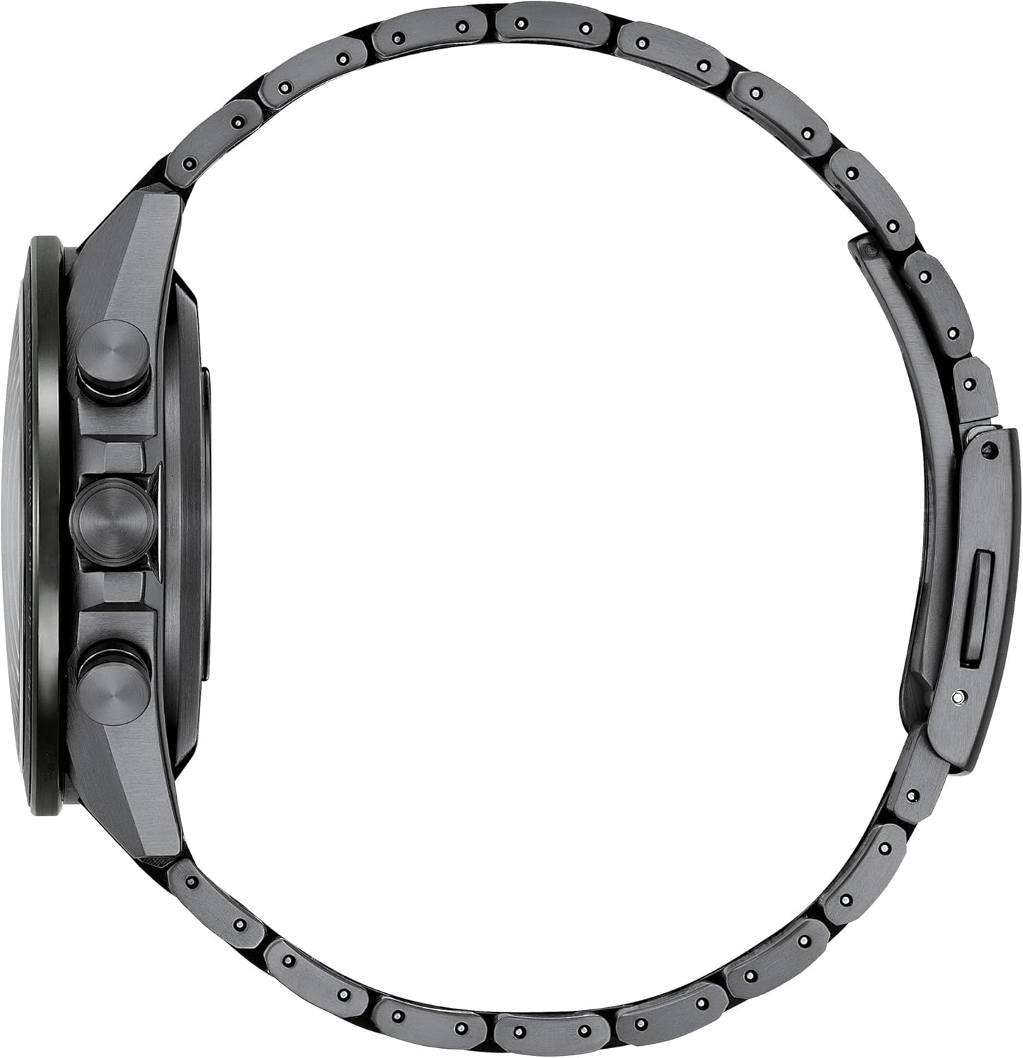 CITIZEN Mens Eco-Drive Attesa Satellite Wave GPS Chronograph, Black Super Titanium with DLC Coated Case & Bracelet, Black Dial (Style: CC4055-65E)