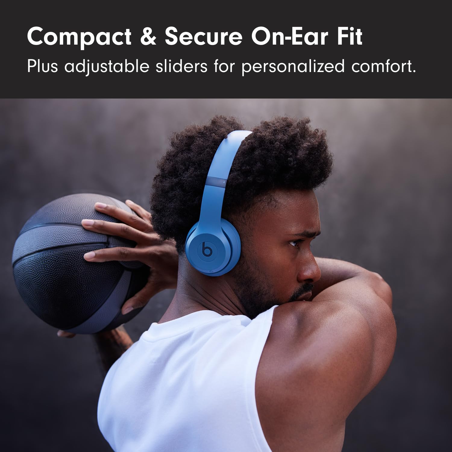 Beats Solo 4 Wireless Headphones with 20W Power Adapter - Slate Blue