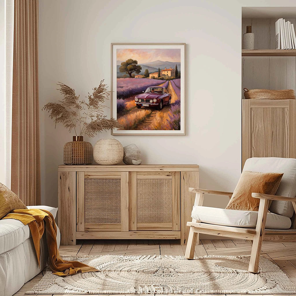 1972 Lancia Rally Warrior - Lavender Edition | Poster Canvas