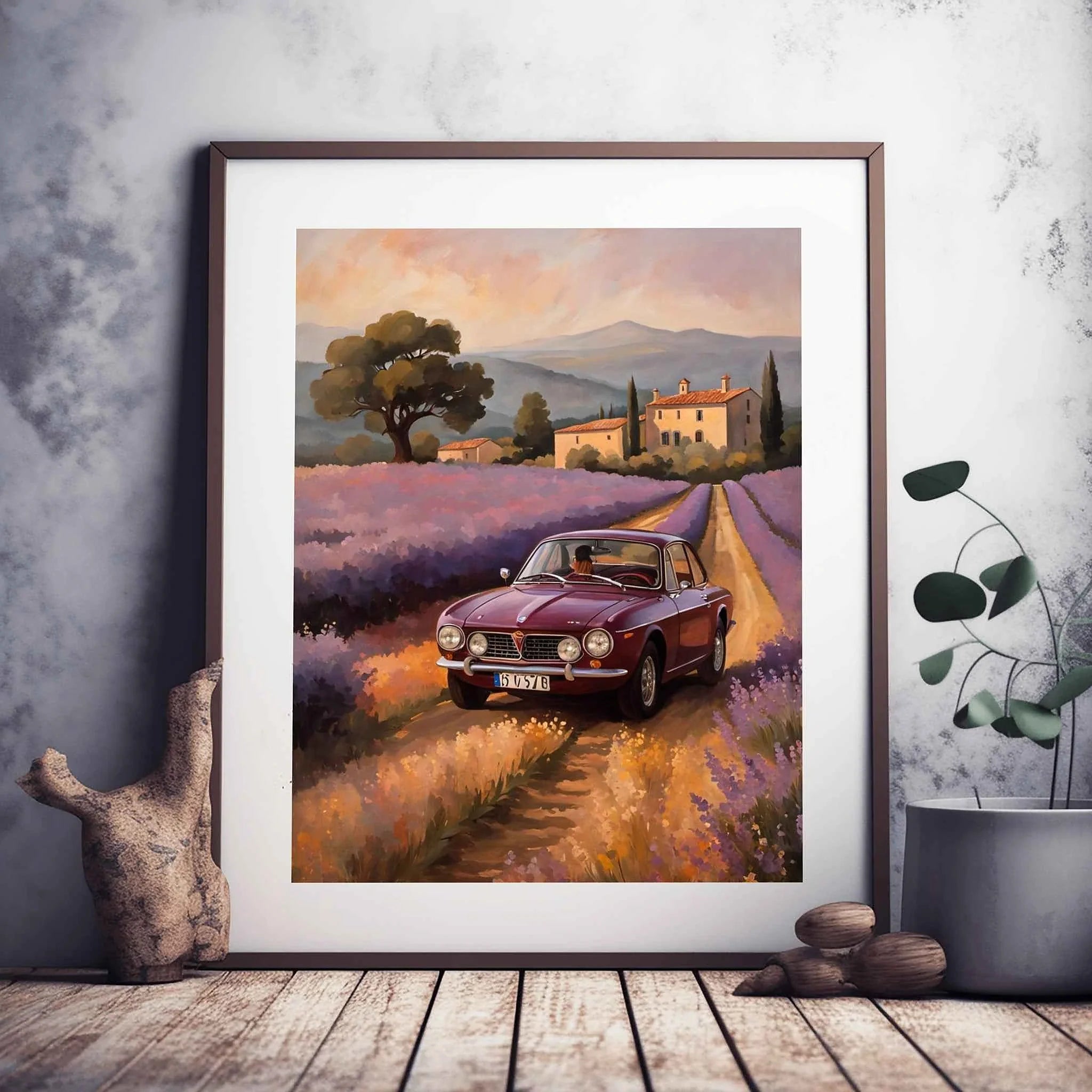 1972 Lancia Rally Warrior - Lavender Edition | Poster Canvas