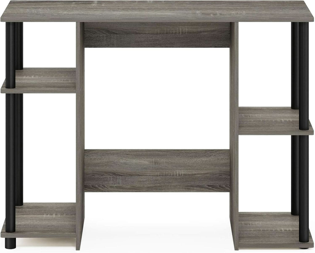 Jaya Computer Study Desk With Open Storage Grey Black