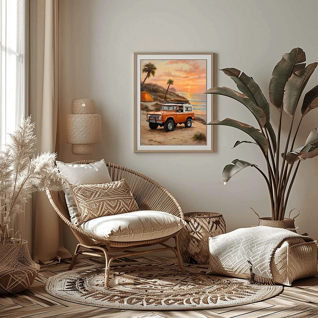 1973 FirstGen Bronco Spirit - Coastal Edition | Poster Canvas
