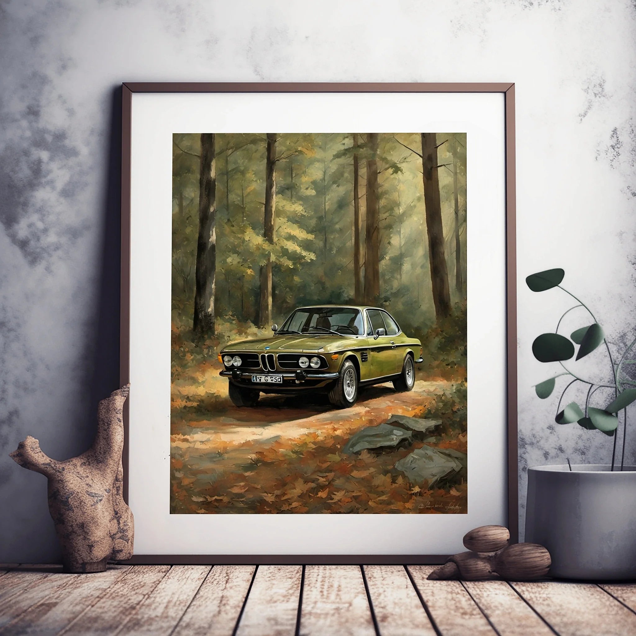 1973 Batmobile CSL Racer - Forest Edition | Poster Canvas