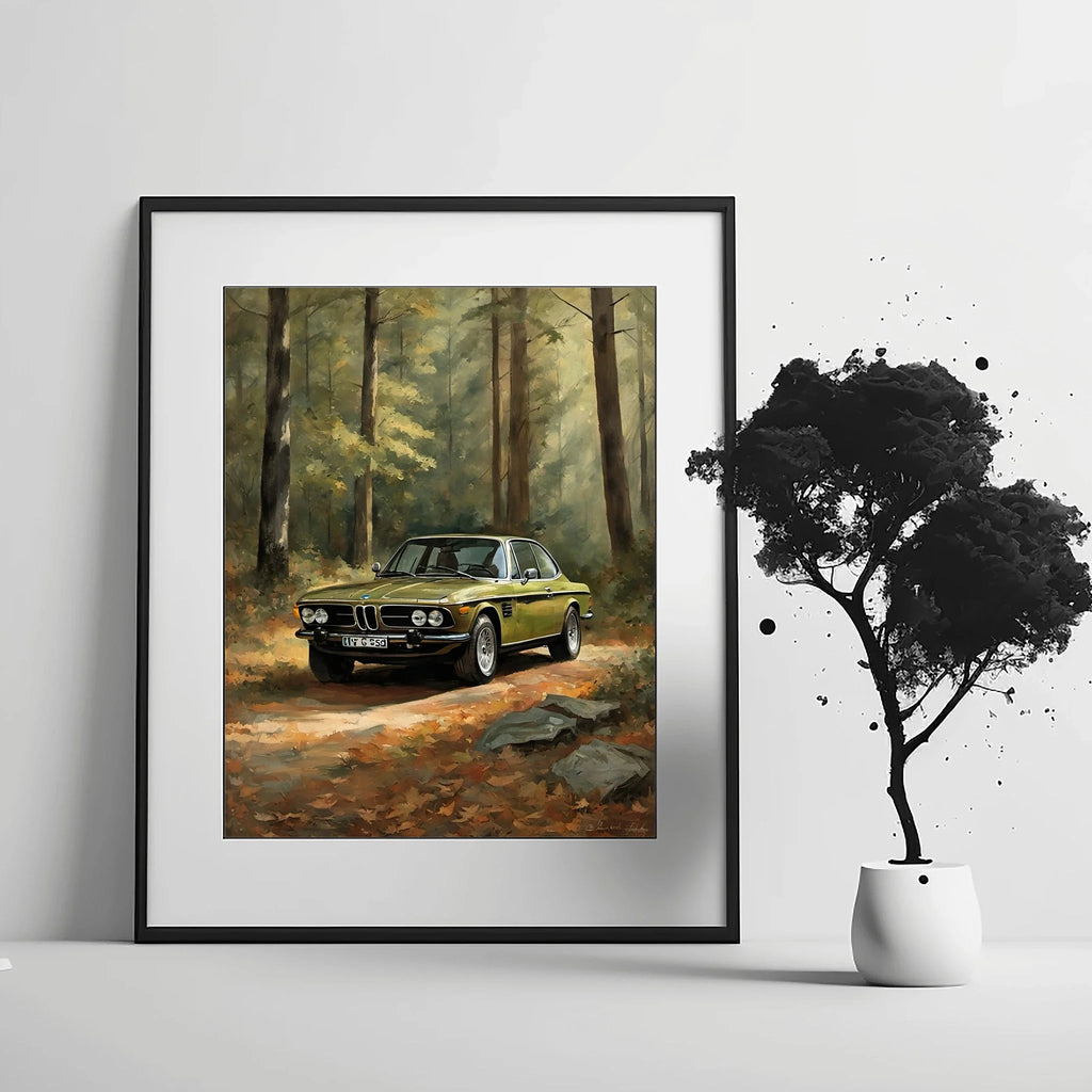 1973 Batmobile CSL Racer - Forest Edition | Poster Canvas