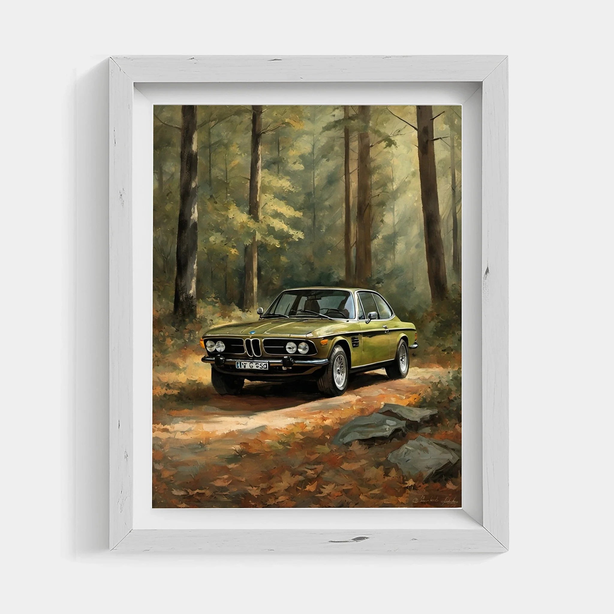 1973 Batmobile CSL Racer - Forest Edition | Poster Canvas
