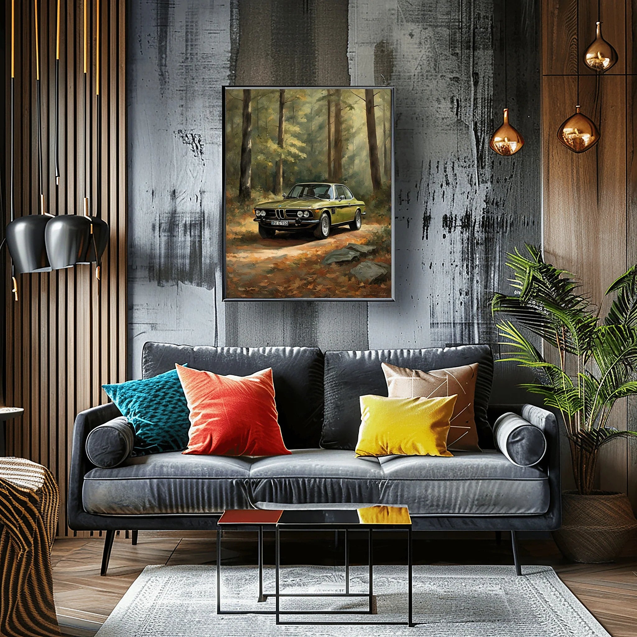 1973 Batmobile CSL Racer - Forest Edition | Poster Canvas