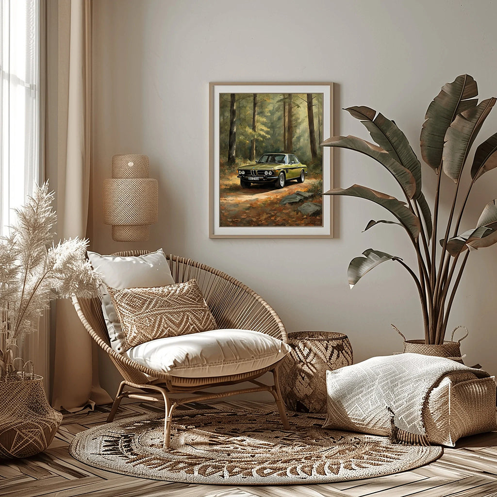 1973 Batmobile CSL Racer - Forest Edition | Poster Canvas