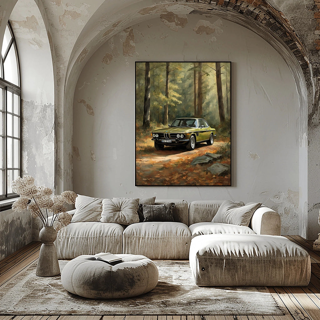 1973 Batmobile CSL Racer - Forest Edition | Poster Canvas