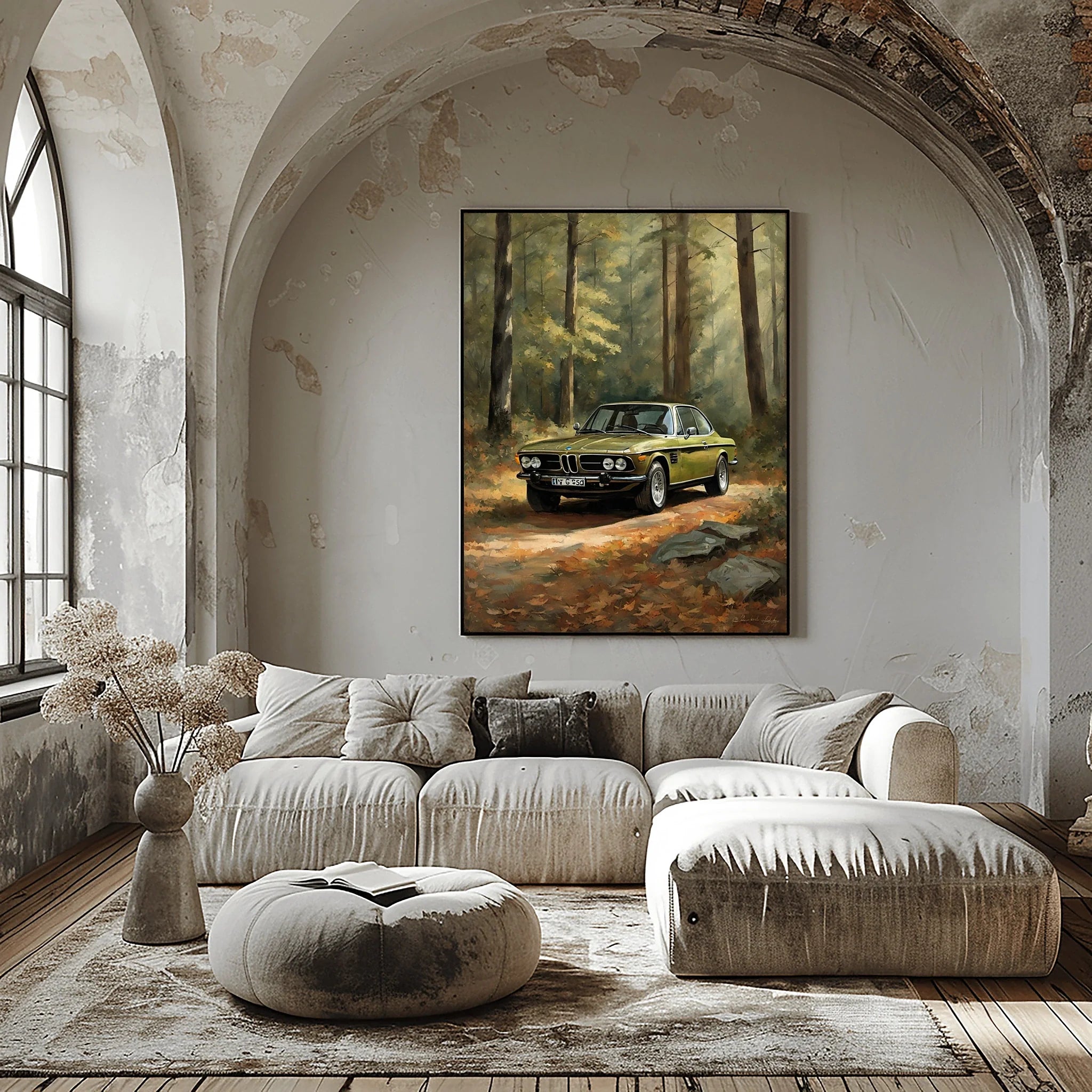 1973 Batmobile CSL Racer - Forest Edition | Poster Canvas