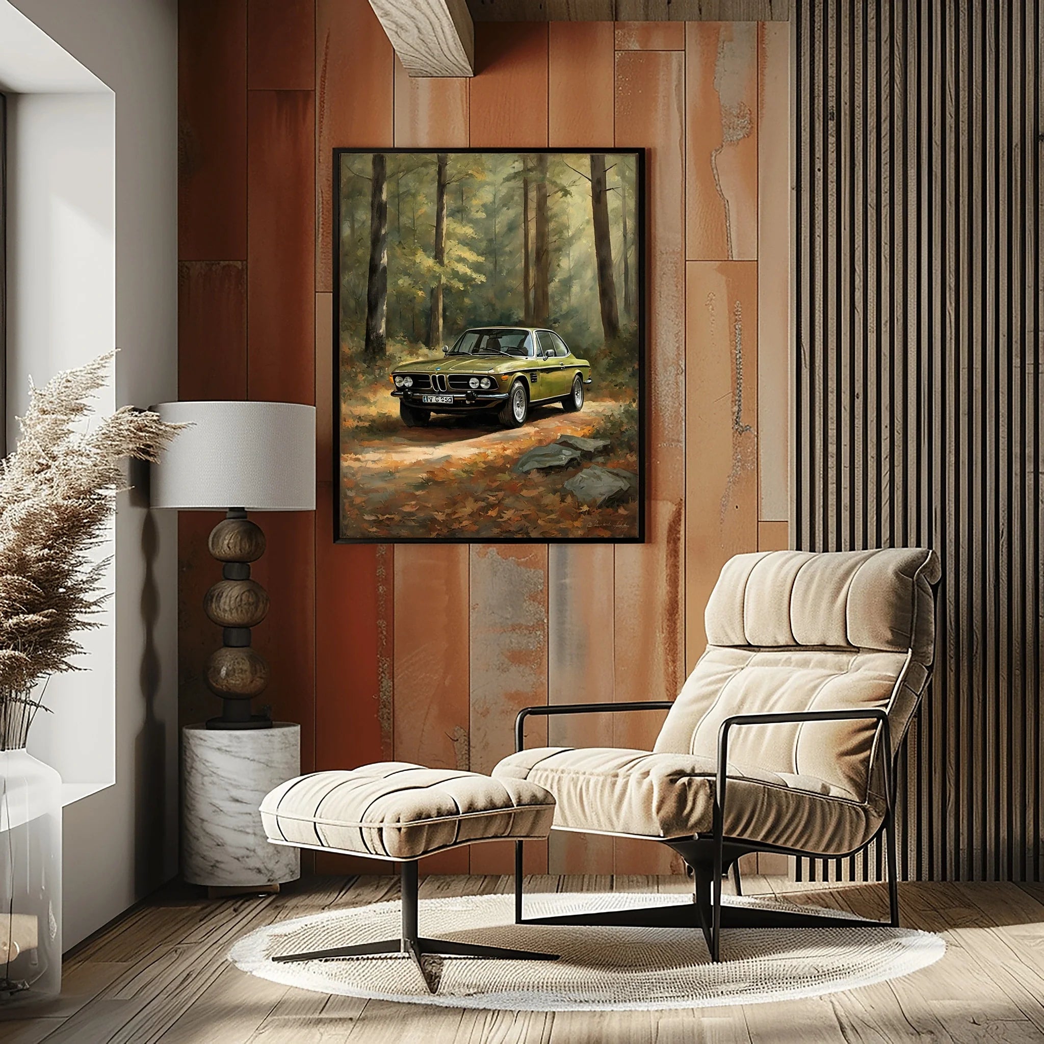 1973 Batmobile CSL Racer - Forest Edition | Poster Canvas