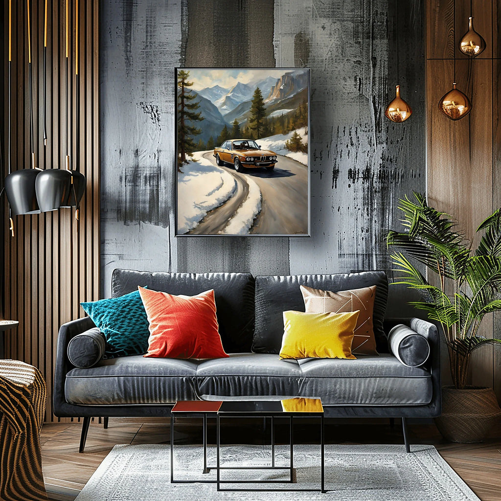1973 Batmobile CSL Racer - Winter Edition | Poster Canvas