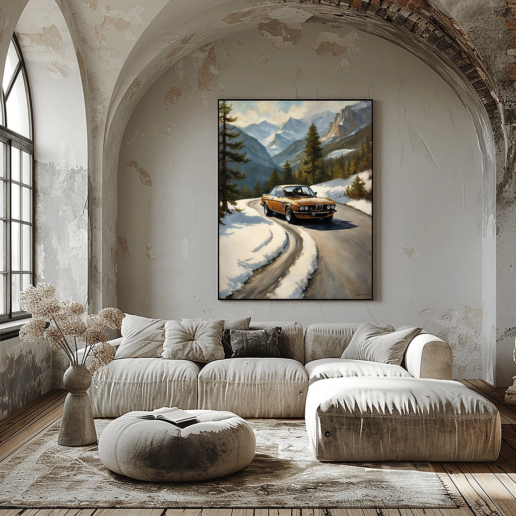1973 Batmobile CSL Racer - Winter Edition | Poster Canvas