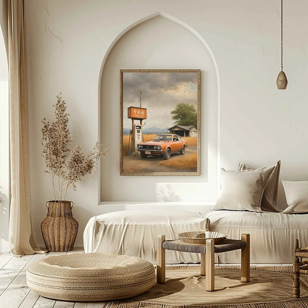 1974 Japanese GT Pioneer - Gas Station Edition | Poster Canvas