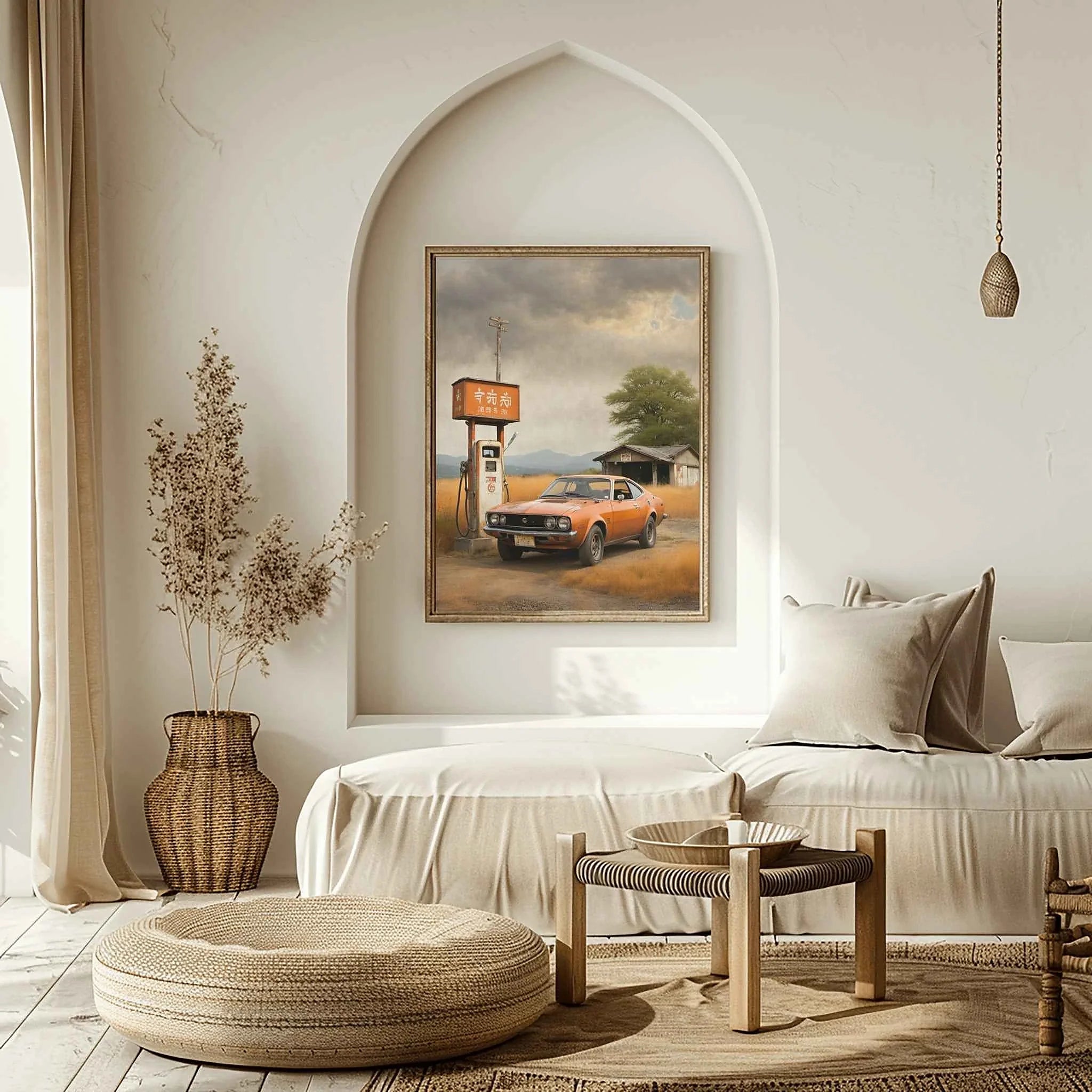 1974 Japanese GT Pioneer - Gas Station Edition | Poster Canvas