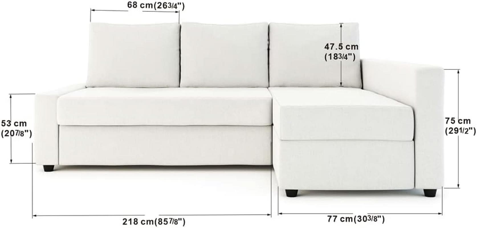 Friheten Slipcover For Ikea Friheten Sofa Bed With Chaise Light Grey